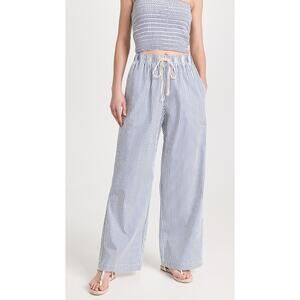 DONNI. Striped Wide Leg Pants